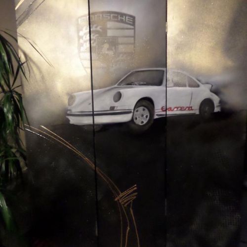 Paravent tableau Porsche