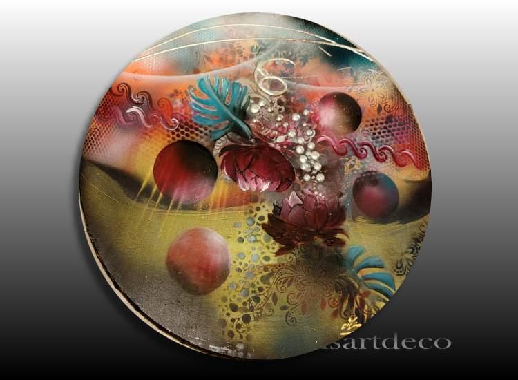 Tableau Abstrait Original Eclosion