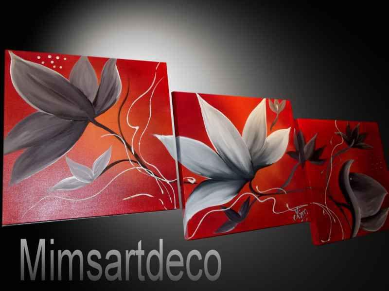 Tableau Bora Bora rouge