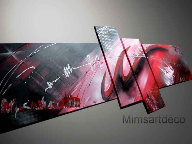 Tableaux moderne rouge Stendhal