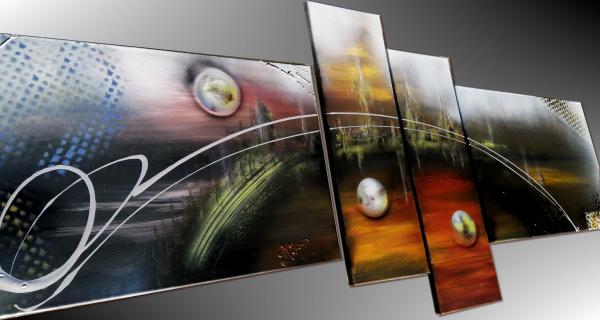 Tabmleau abstrait moderne marron