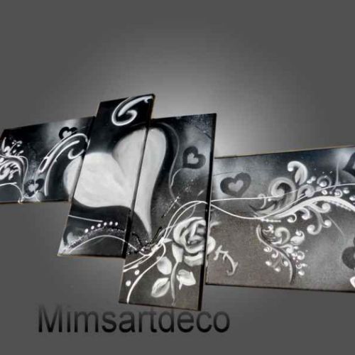 Tableau Coeur Blanc