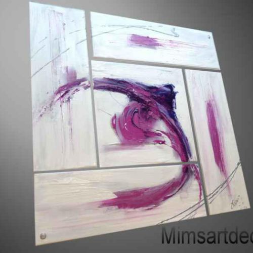 Tableau abstrait Mother Purple