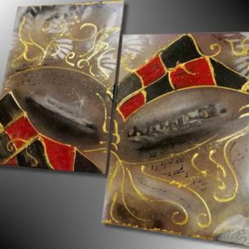 tableau abstrait venise