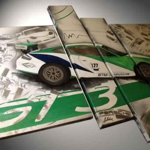TABLEAU PORSCHE VERTE GT3