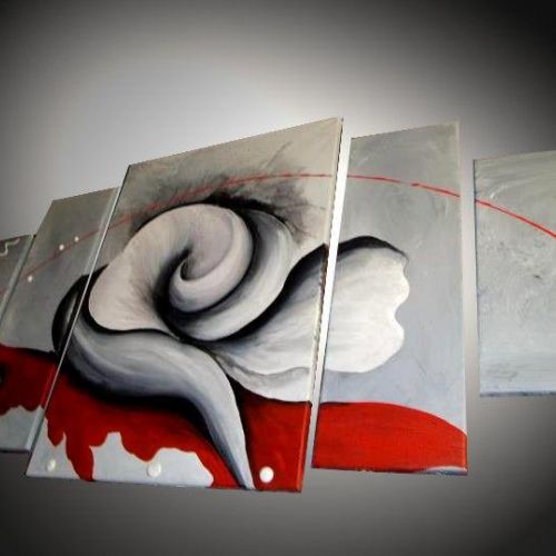 Tableau Bloody rose blanche