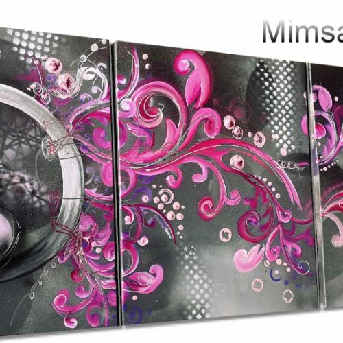 Tableau baroque or et blanc