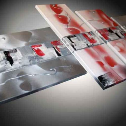 Tableau abstrait moderne Kombat