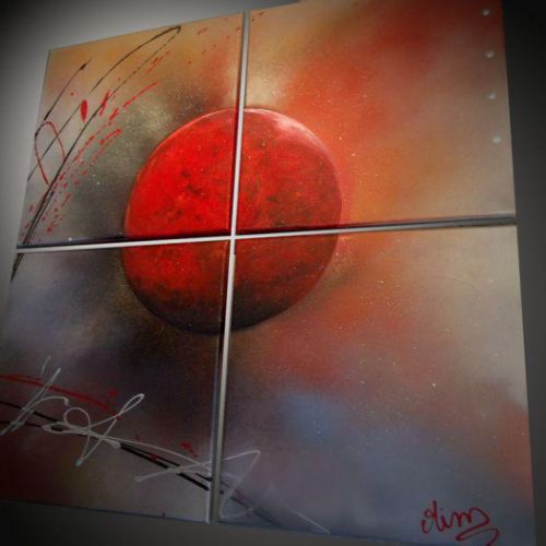 Tableau boule Moon Rouge