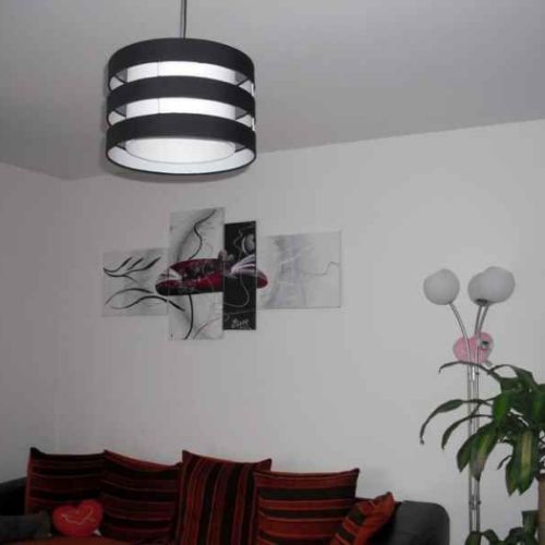 Deco blanche et mauve