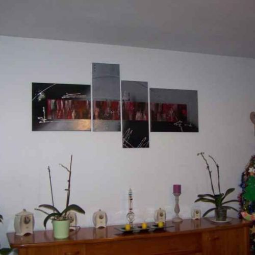 TABLEAU MODERNE deco grise