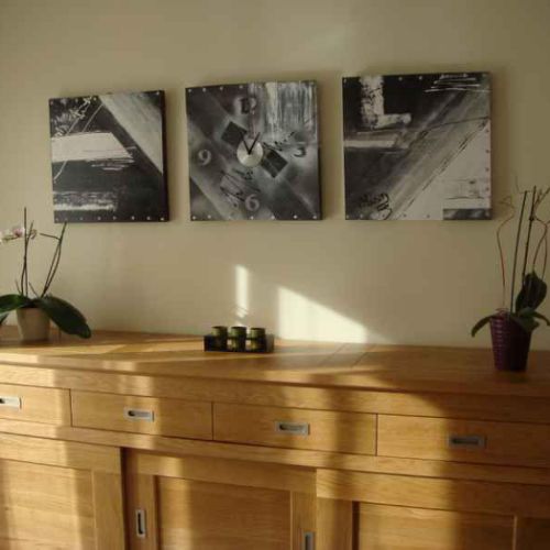 TABLEAU deco maison horloge