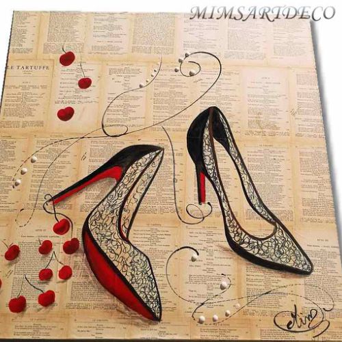 Tableau unique Talon aiguille rouge