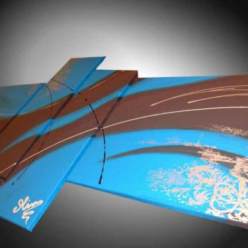 Tableau bleu chocolat ,Atoll