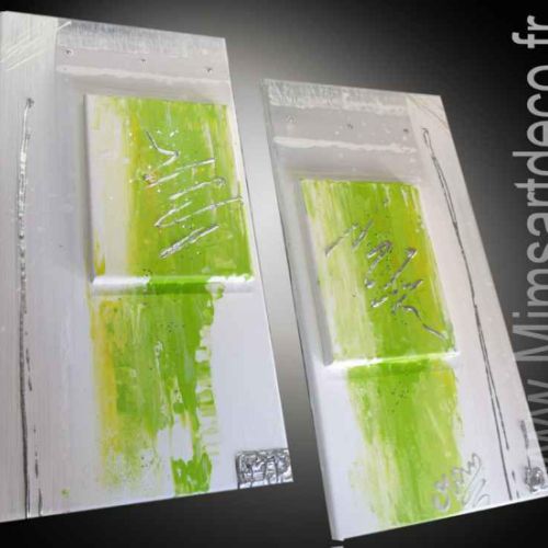 Tableau vert anis Bambou