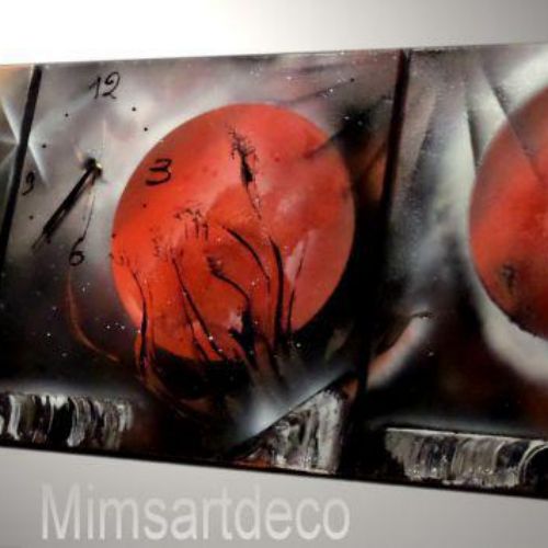 Art painting Aube rouge