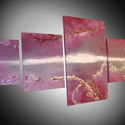 Tableau abstrait Pink Dawn