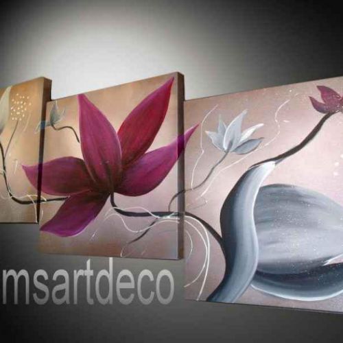 Tableau fleur Bora Bora Mauve