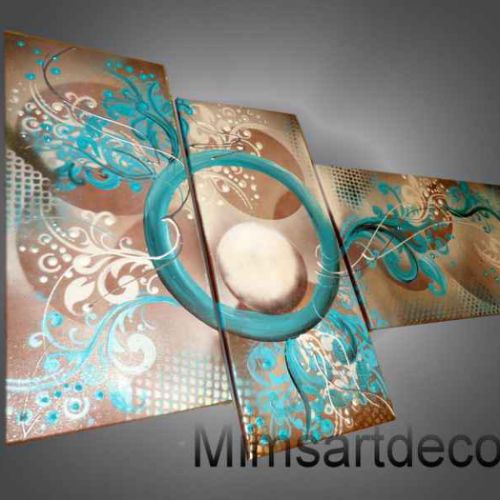 TABLEAU BAROQUE BLEU TURQUOISE