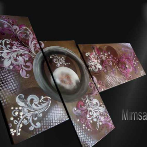 TABLEAU BAROQUE FUSCHIA MARRON