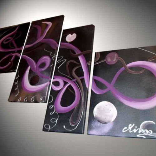 Tableau noir et mauve Lili's Jewel.