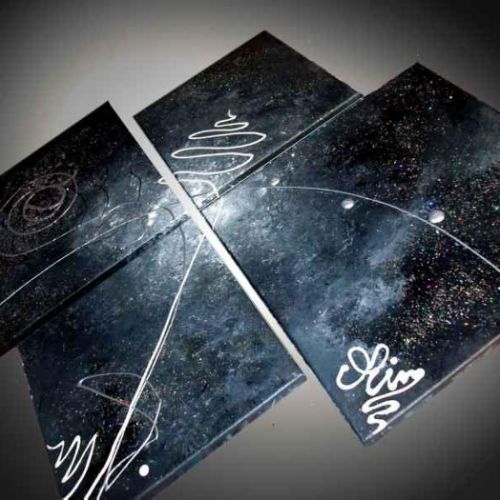 Tableau abstrait Constellation