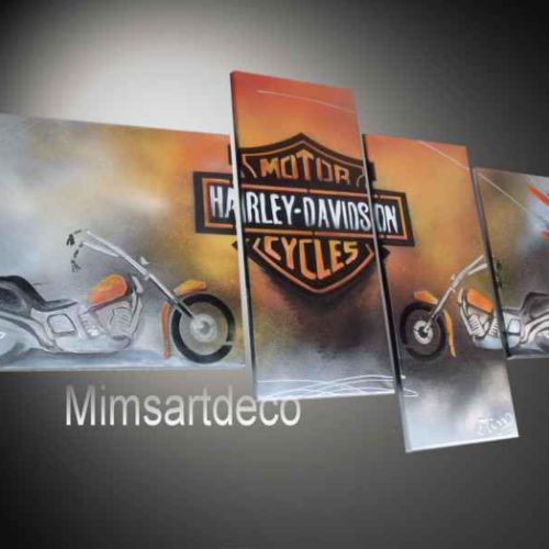 Tableau Harley Davidson Orange