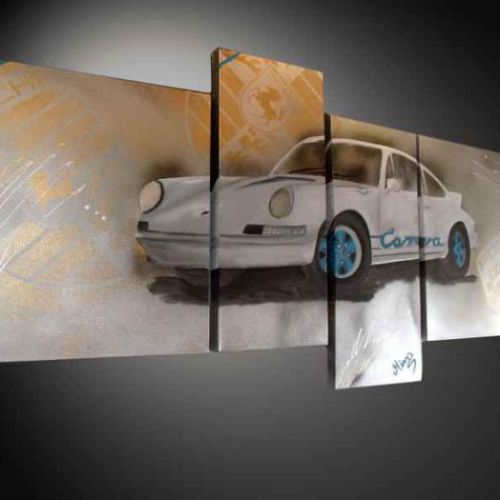Tableau Porsche Bleu