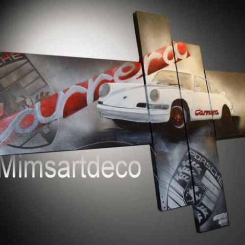 Tableau Porsche Carrera Blanche