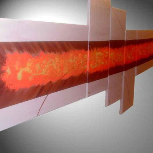 Tableau contemporain Volcanic