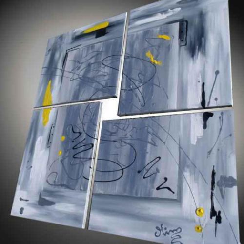 Tableau abstrait Patine du temps