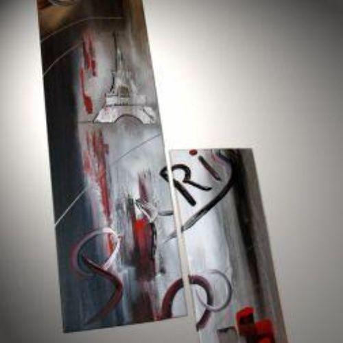 Tableau Paris 2 toiles