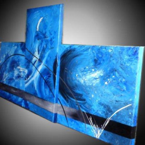 Elipse tableaux bleu