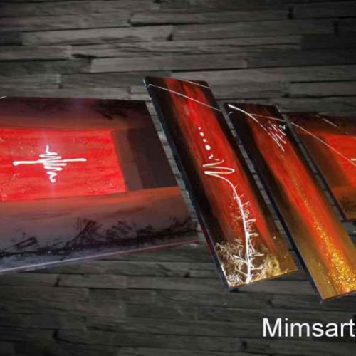 Equinoxe tableaux abstrait orange