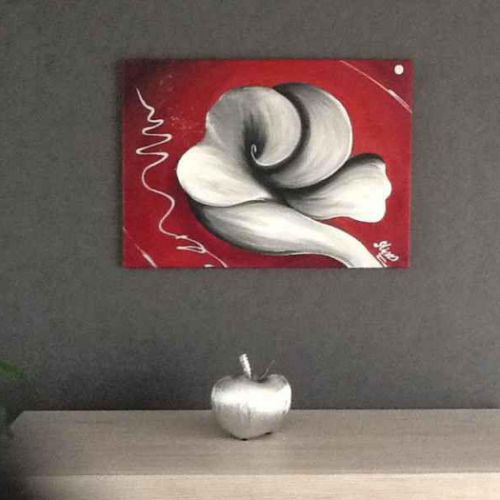 TABLEAU MAISON ROSE BLANCHE