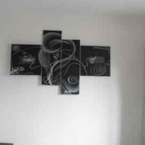 TABLEAU deco noir et blanc