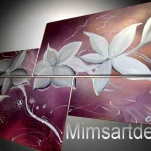 Tableau fleur ancolies