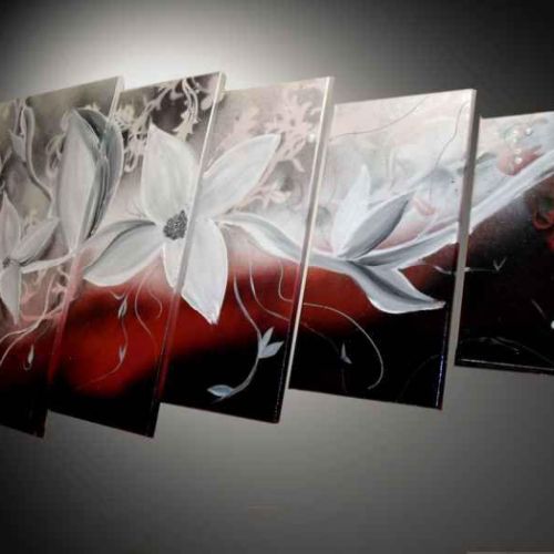 Tableau fleurs Nuées blanches